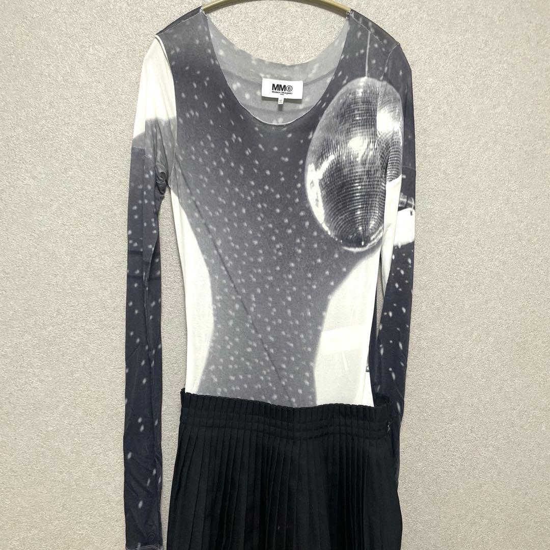 MM6 プリーツ切り替えドレス