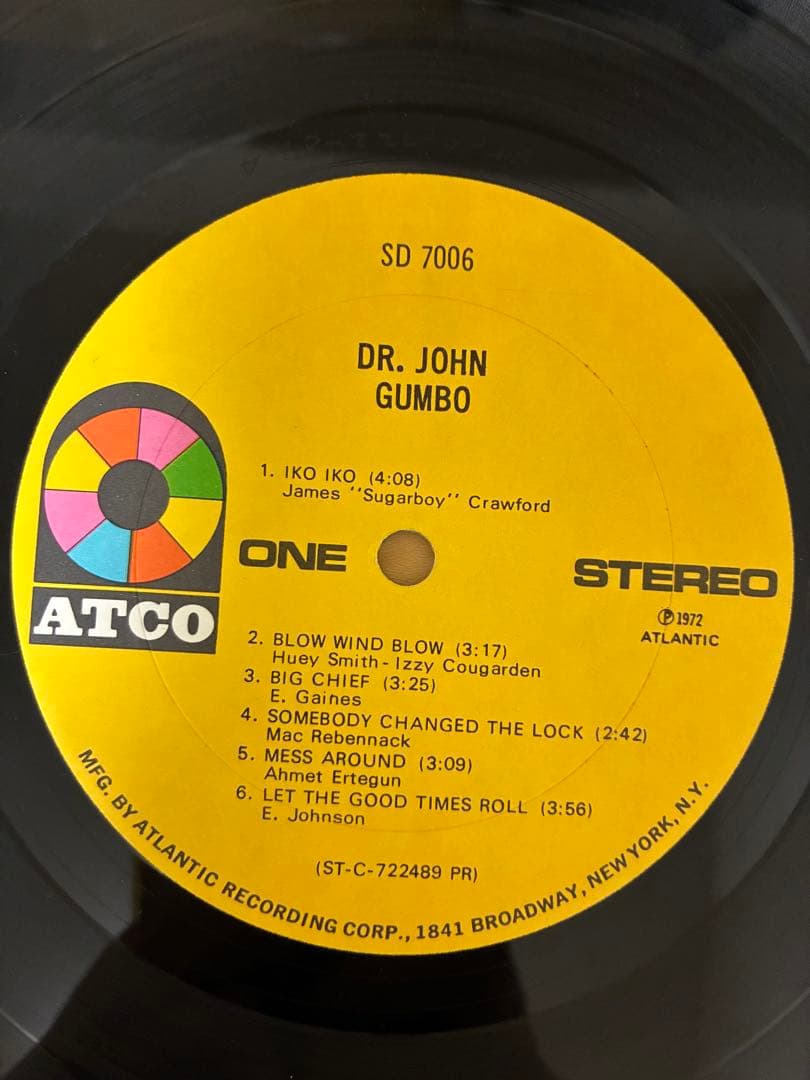 【LP】Dr. John ‎/ Dr. John's Gumbo