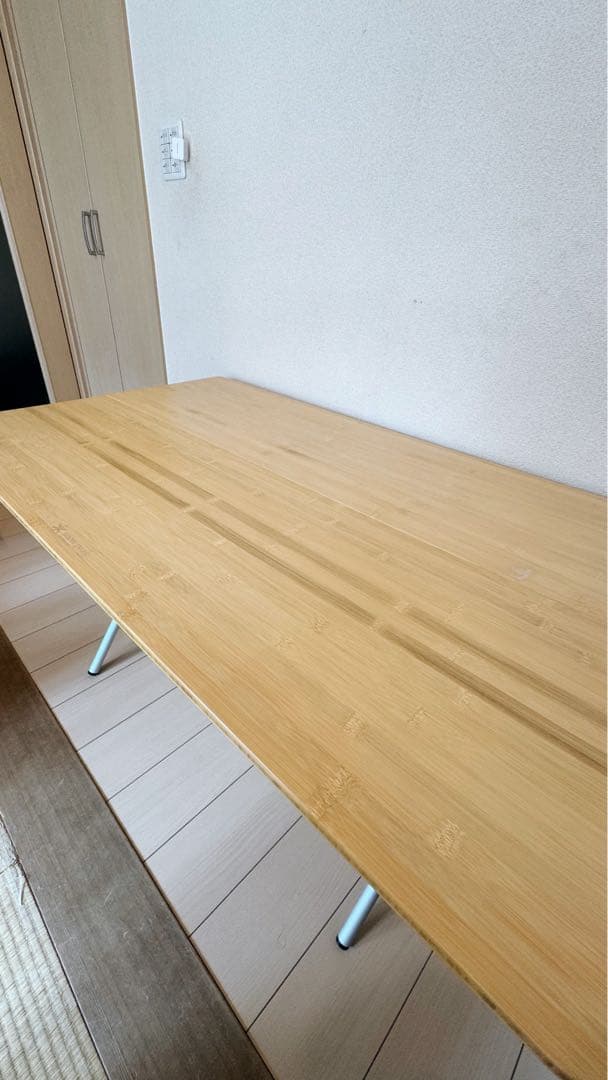  peak ワンアクションテーブルロング竹 LV-015TR 美品