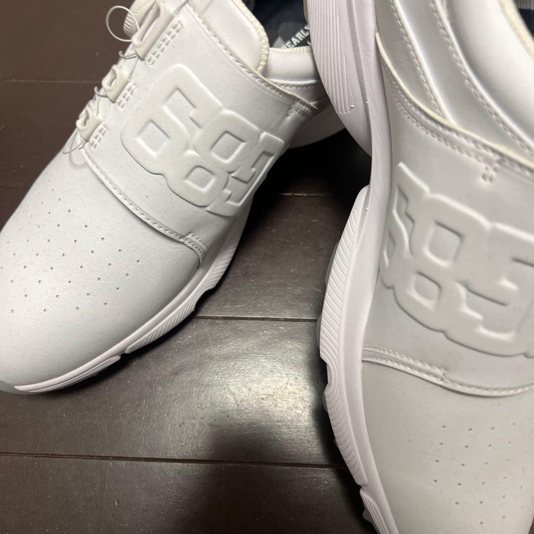 Callaway ホワイト ゴルフシューズ スパイク付き　パーリーゲイツ　コラボ