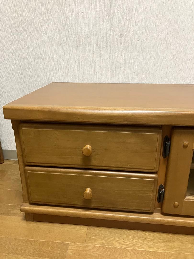 カリモク テレビボード ローボード　木製　レトロ アンティーク