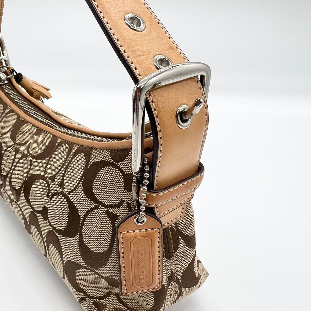 バッグ Coach 6371 Signature Shoulder bag Brown