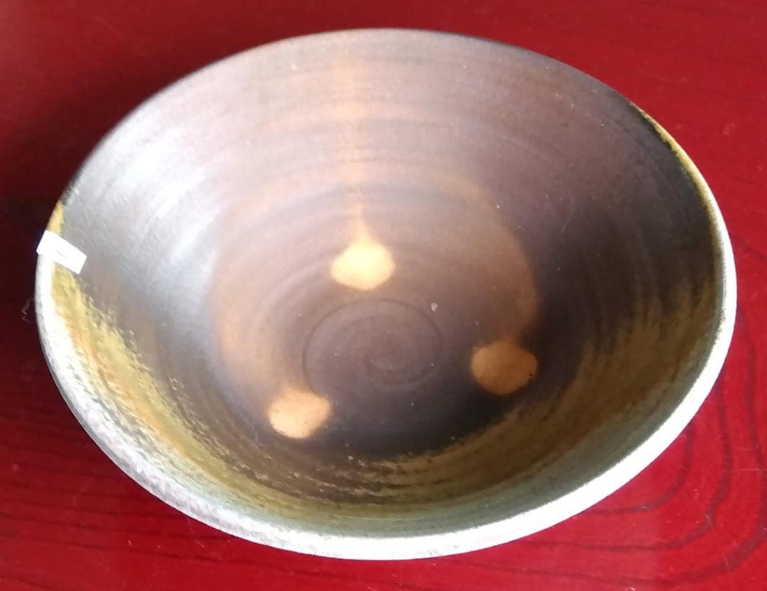 越前陶芸界重鎮名工　中村豊（陶杉窯）自然灰釉還元窯変究極美そば鉢2点セット