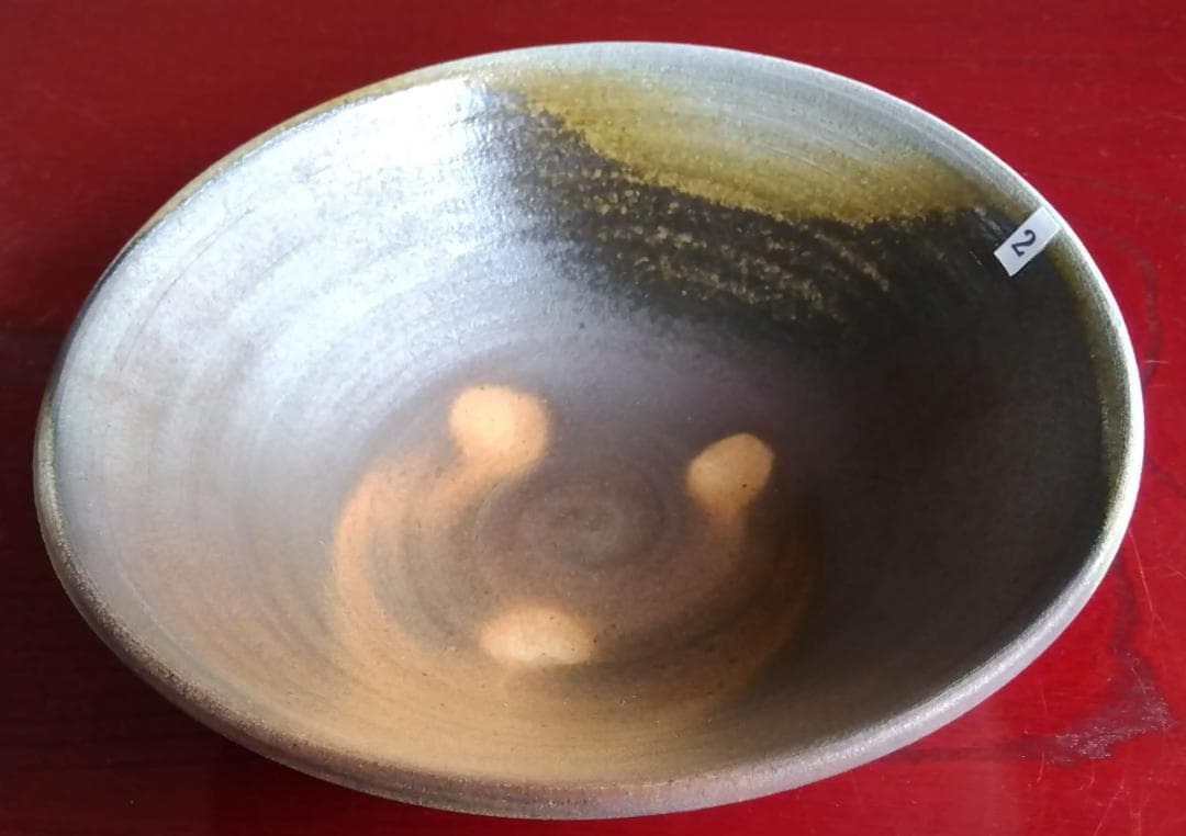 越前陶芸界重鎮名工　中村豊（陶杉窯）自然灰釉還元窯変究極美そば鉢2点セット