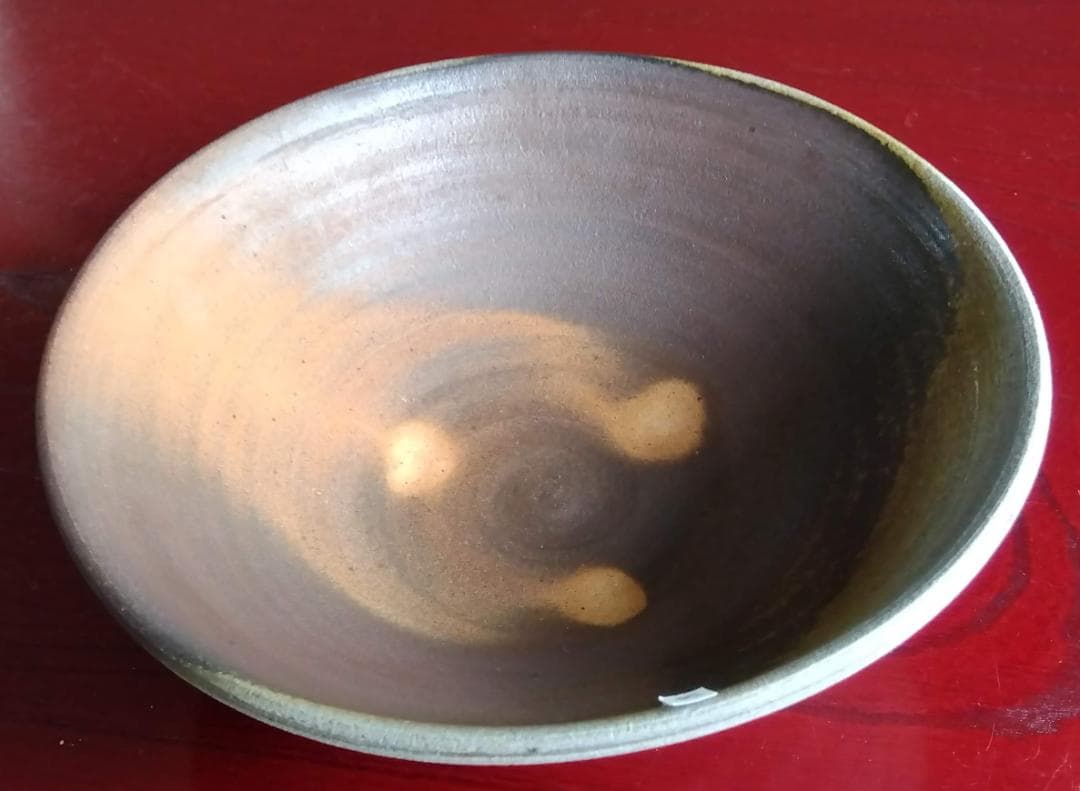 越前陶芸界重鎮名工　中村豊（陶杉窯）自然灰釉還元窯変究極美そば鉢2点セット