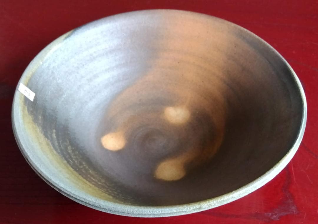 越前陶芸界重鎮名工　中村豊（陶杉窯）自然灰釉還元窯変究極美そば鉢2点セット