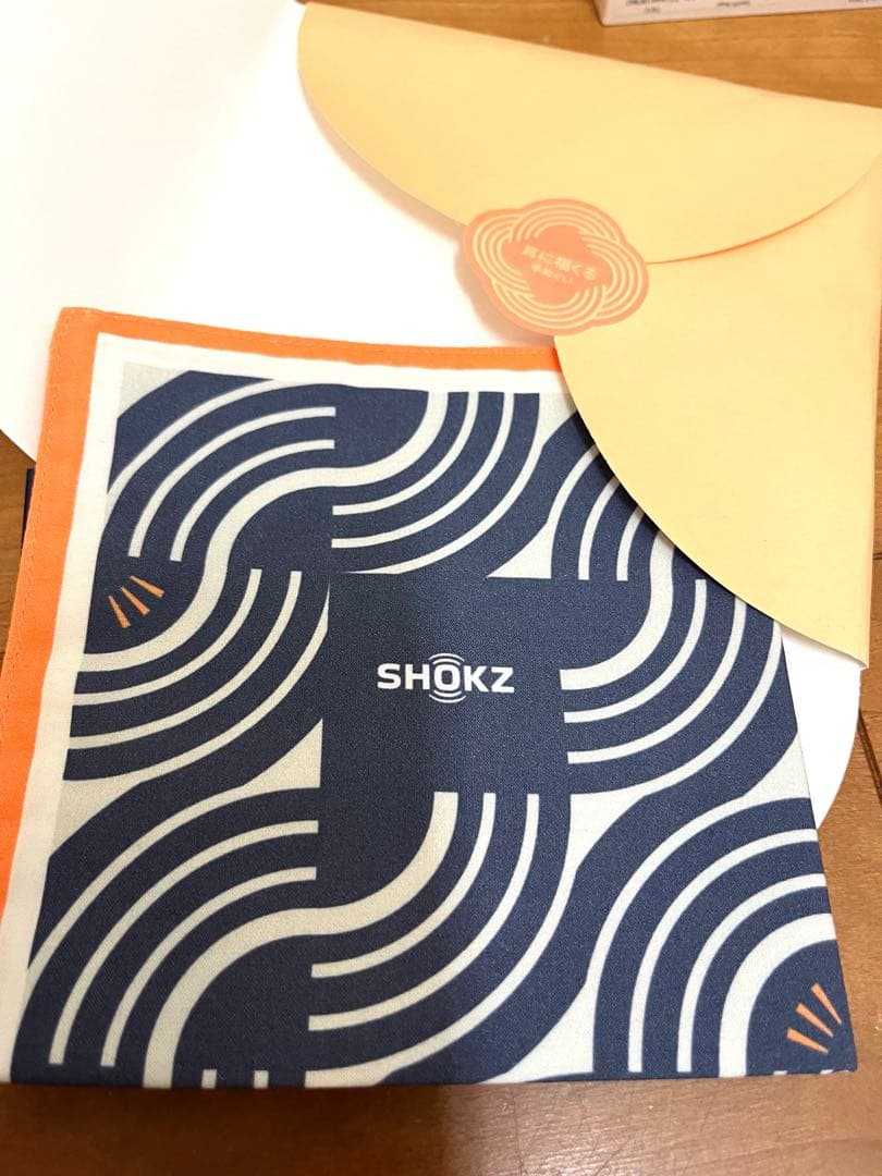【新品未使用】SHOKZ OPENFIT ベージュ　手拭い　クーポン　セット