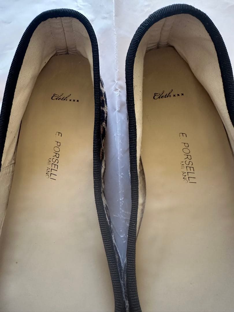 ポルセリ レオパード バレエシューズ コラボ 38 Cloth&Cross 雅姫