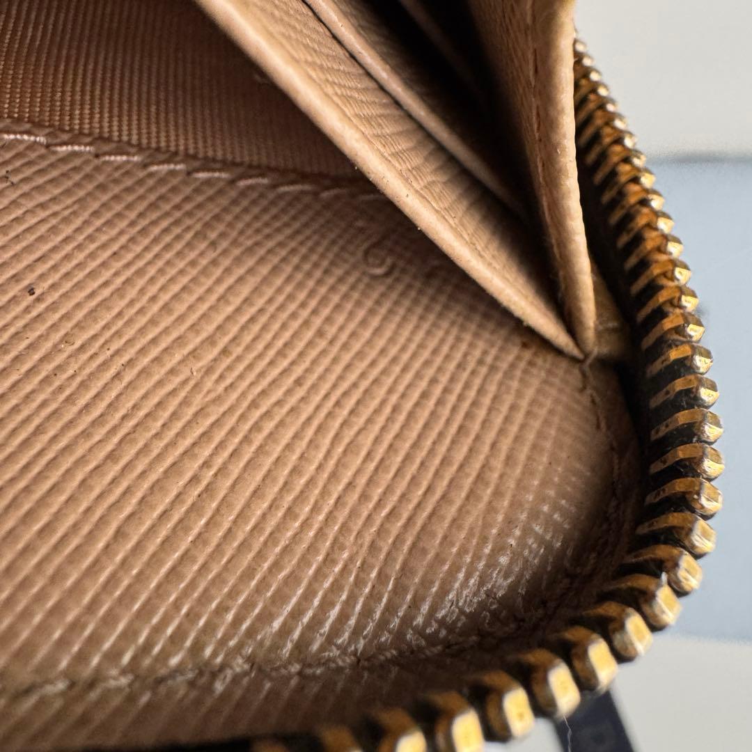 【美品】237 PRADA プラダ ラウンドファスナー 長財布 リボン