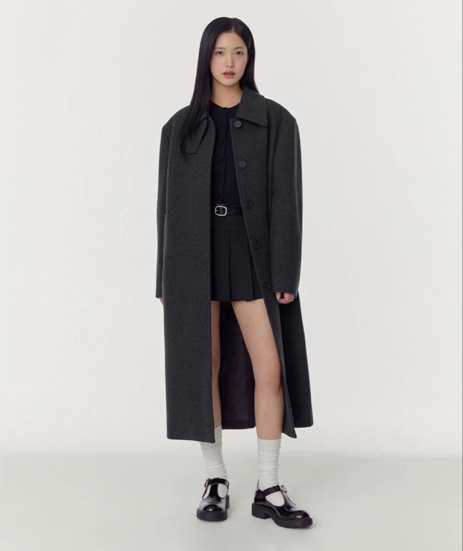 MUSINSA STANDARD ウールブレンドオーバーショルダーマックコート