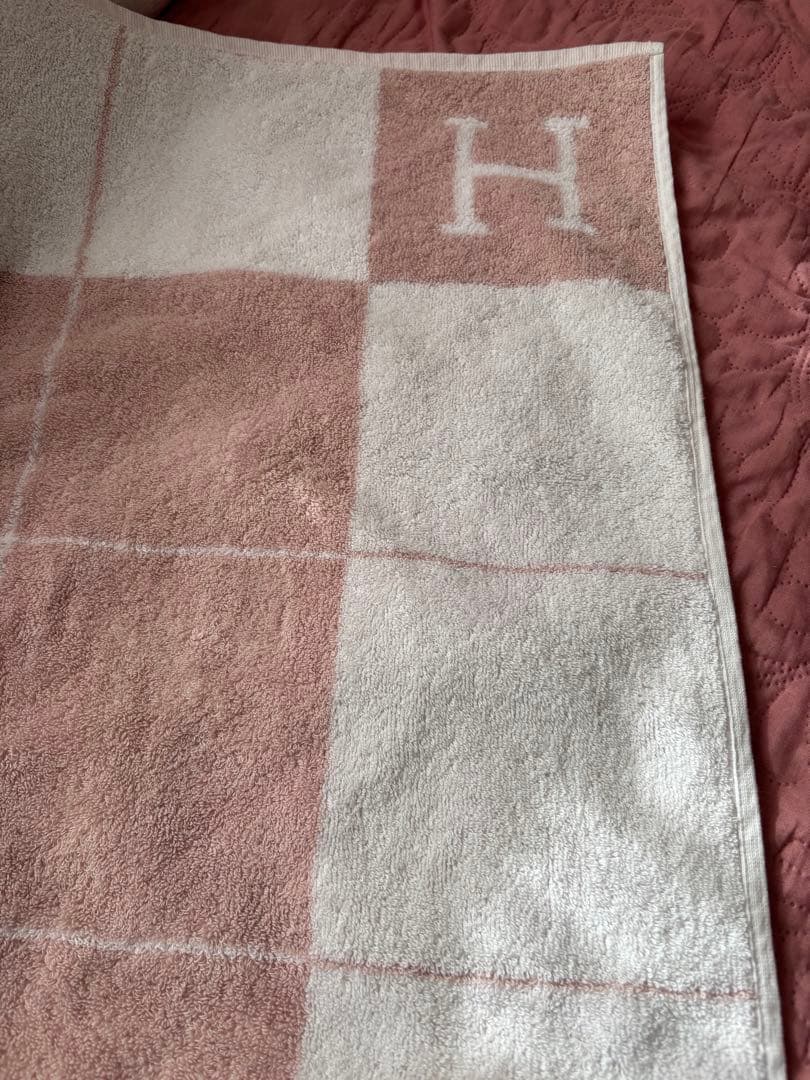 ちえ　エルメス おくるみ ピンク タオル 90
