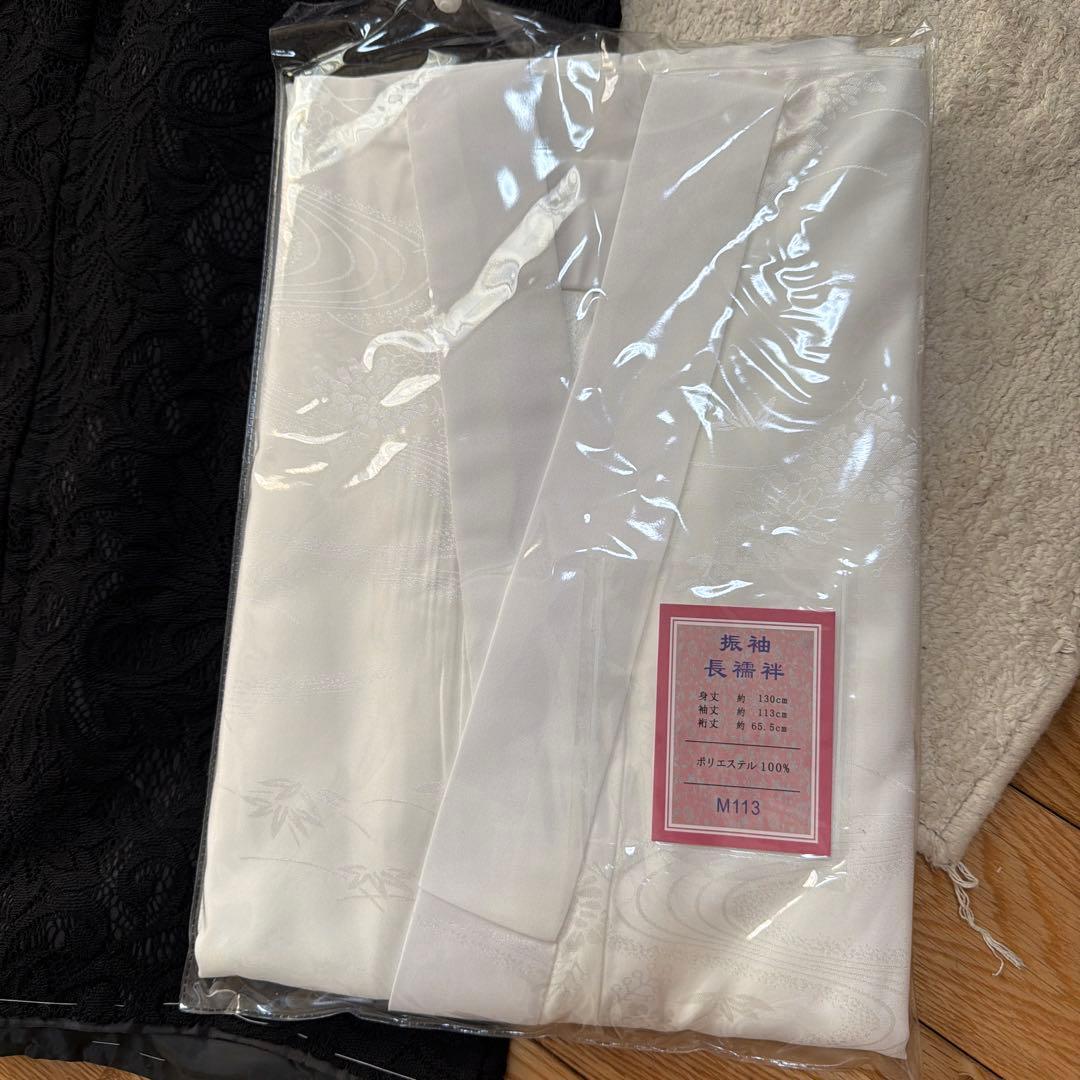 新品　未使用品　2027年モデル　振袖のフルセット　レース　黒　日本製