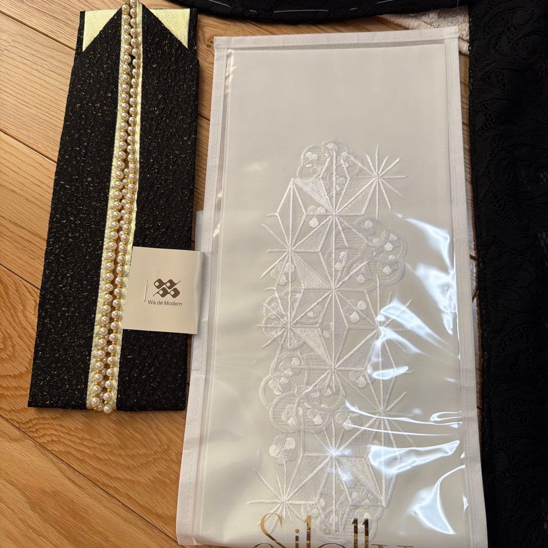 新品　未使用品　2027年モデル　振袖のフルセット　レース　黒　日本製