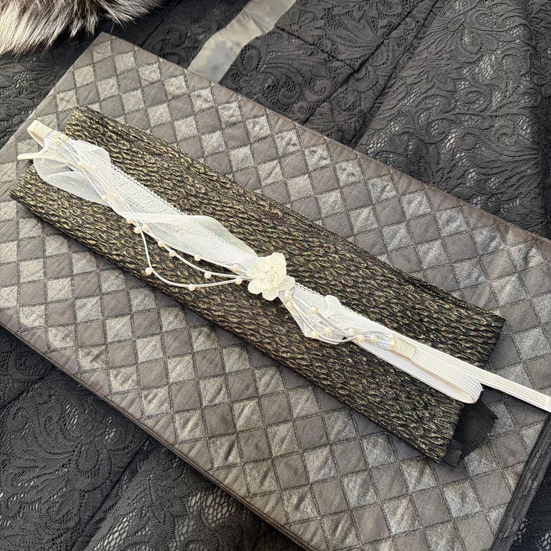 新品　未使用品　2027年モデル　振袖のフルセット　レース　黒　日本製