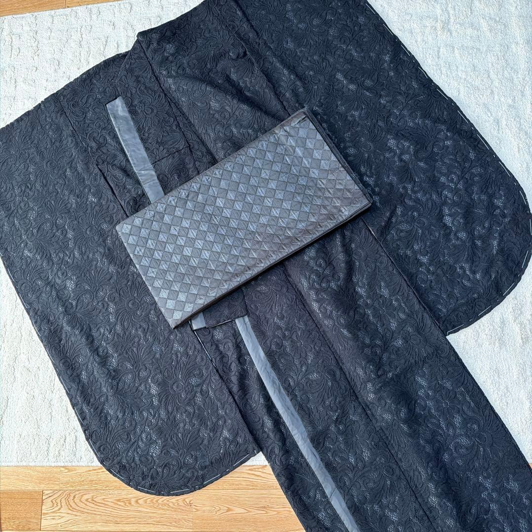 新品　未使用品　2027年モデル　振袖のフルセット　レース　黒　日本製