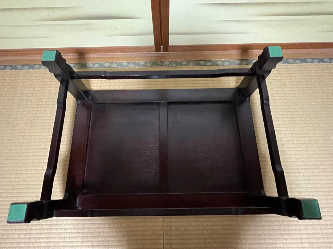 美品 高級花台 飾り台 茶台 木製調 75×50×30cm 元箱付き