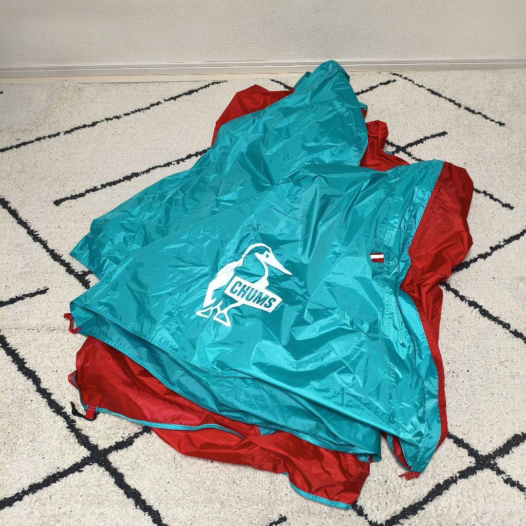 【１回使用】チャムス エーフレームテント３ ティールレッド CH62-1441