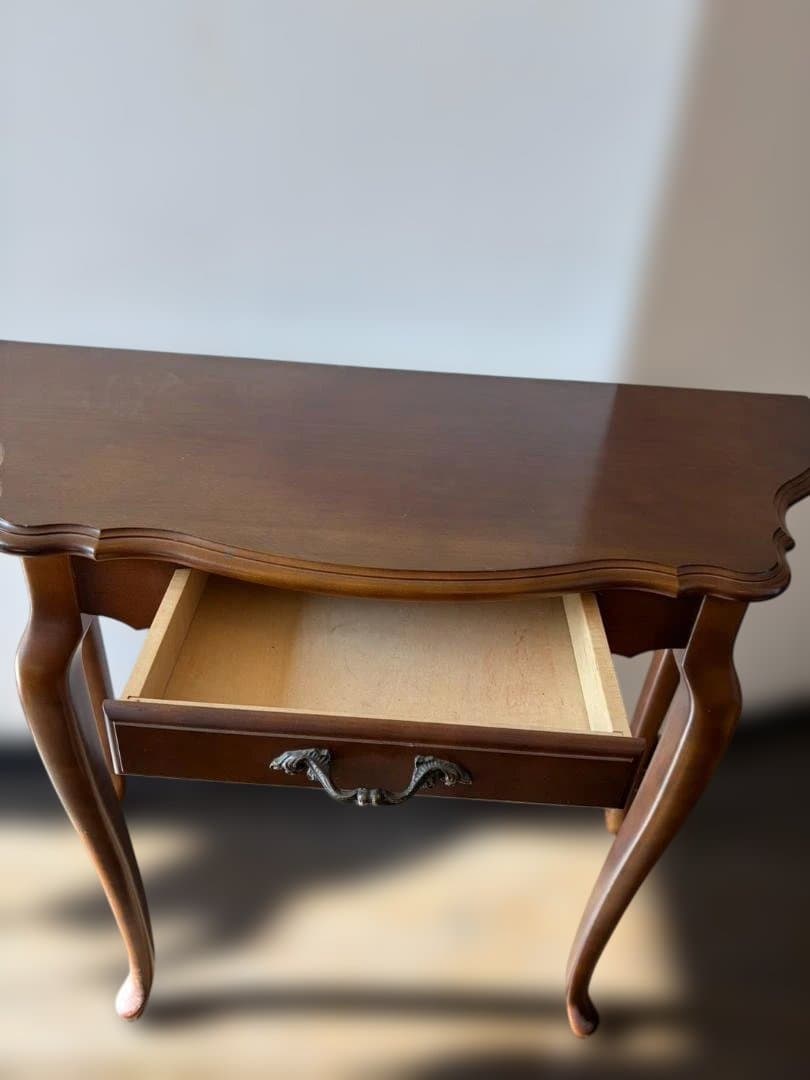 カリモク コロニアル　コーナーテーブル 猫脚　karimoku アンティーク