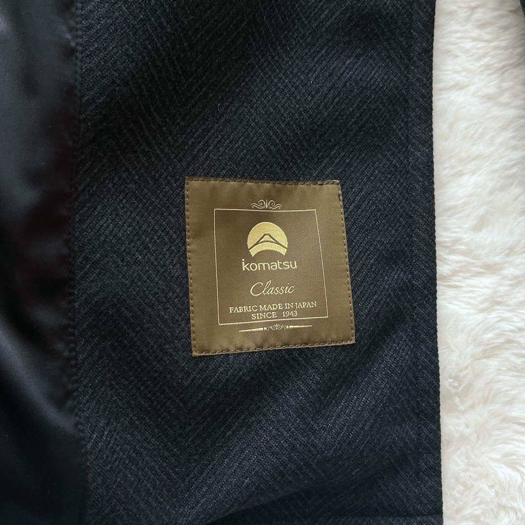 フェローズ Pherrow's ヘリンボーン ダウン 80% Pコート　超暖か