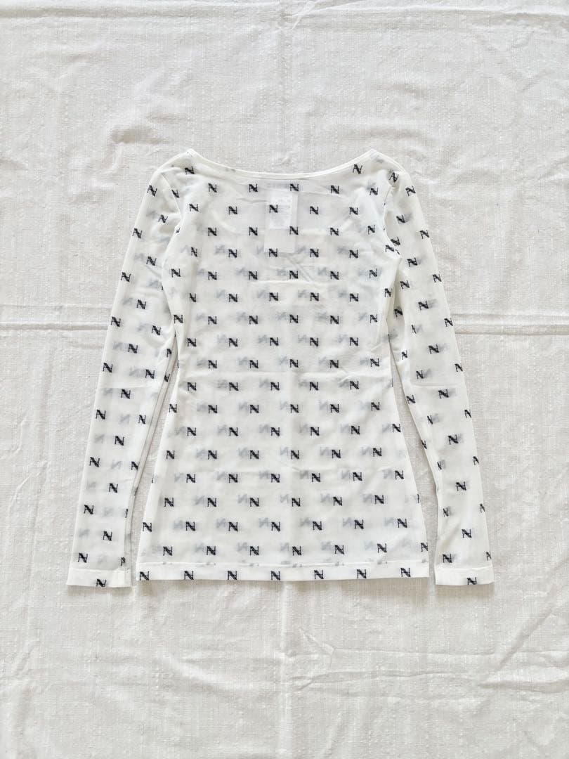 HAENGNAE ヘンネ KISHIMEN LOGO TOP White Nロゴ