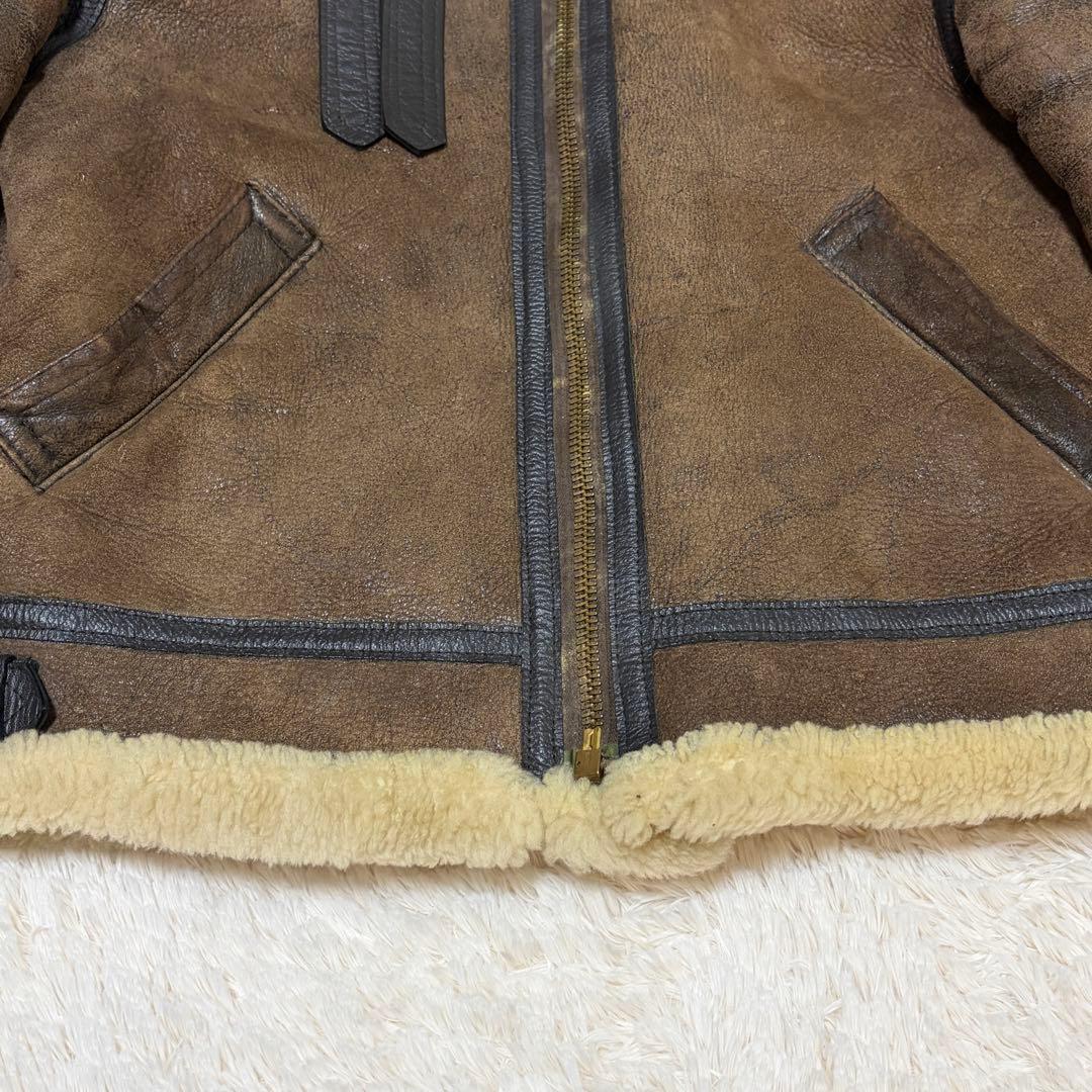 定価23.7万✨AVIREX B-3ムートンフライトジャケット USA製 40