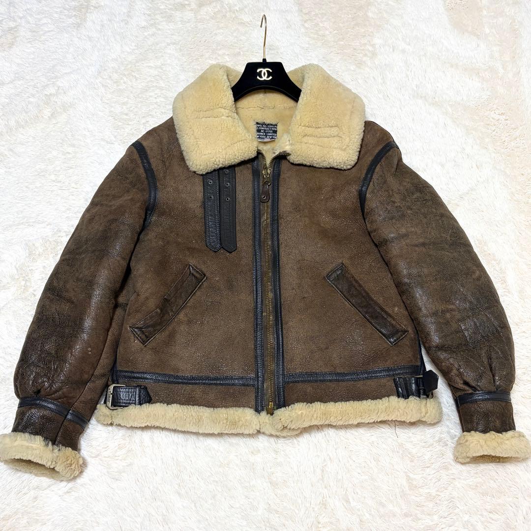 定価23.7万✨AVIREX B-3ムートンフライトジャケット USA製 40