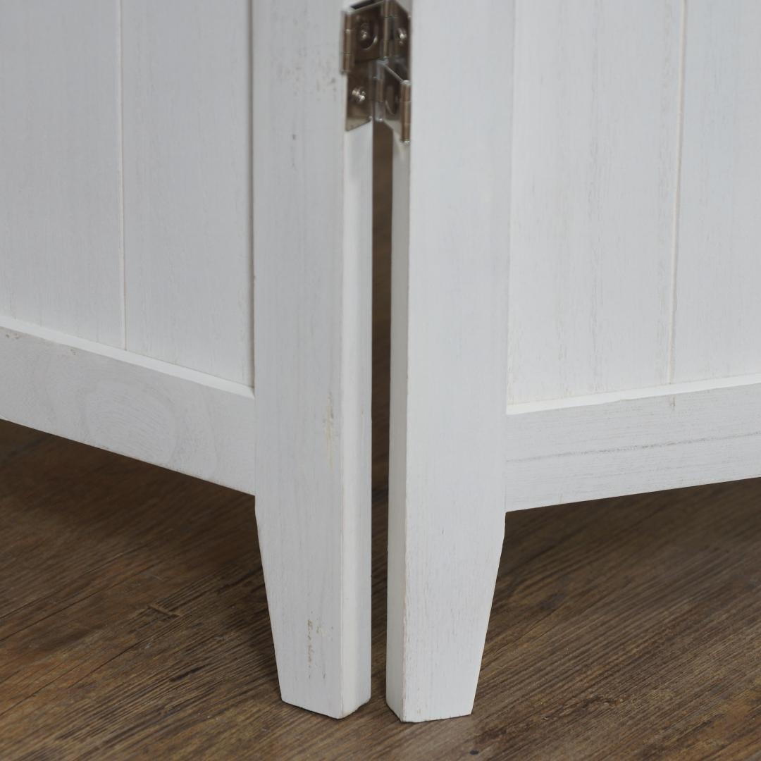 衝立　間仕切り　シャビーウッドファニチャー 3連　パーテーション