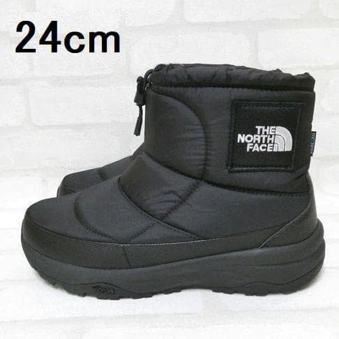 ザノースフェイス ヌプシ ブーティ ウォータープルーフ ロゴショート 24cm黒