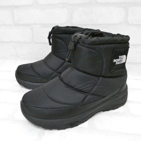 ザノースフェイス ヌプシ ブーティ ウォータープルーフ ロゴショート 24cm黒