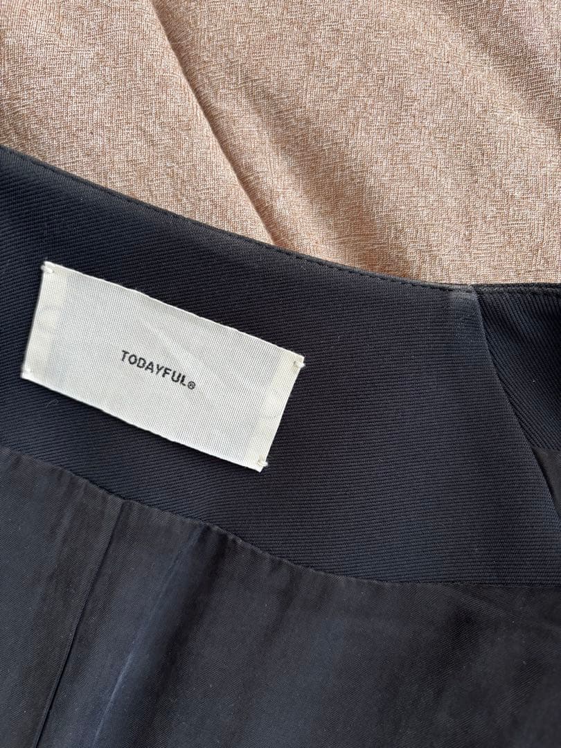 TODAYFUL 黒 ノーカラージャケット 長袖　38