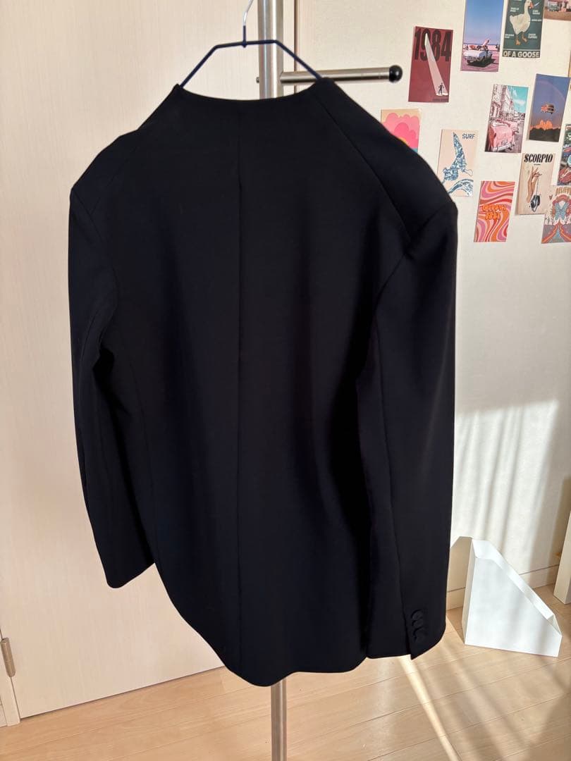 TODAYFUL 黒 ノーカラージャケット 長袖　38