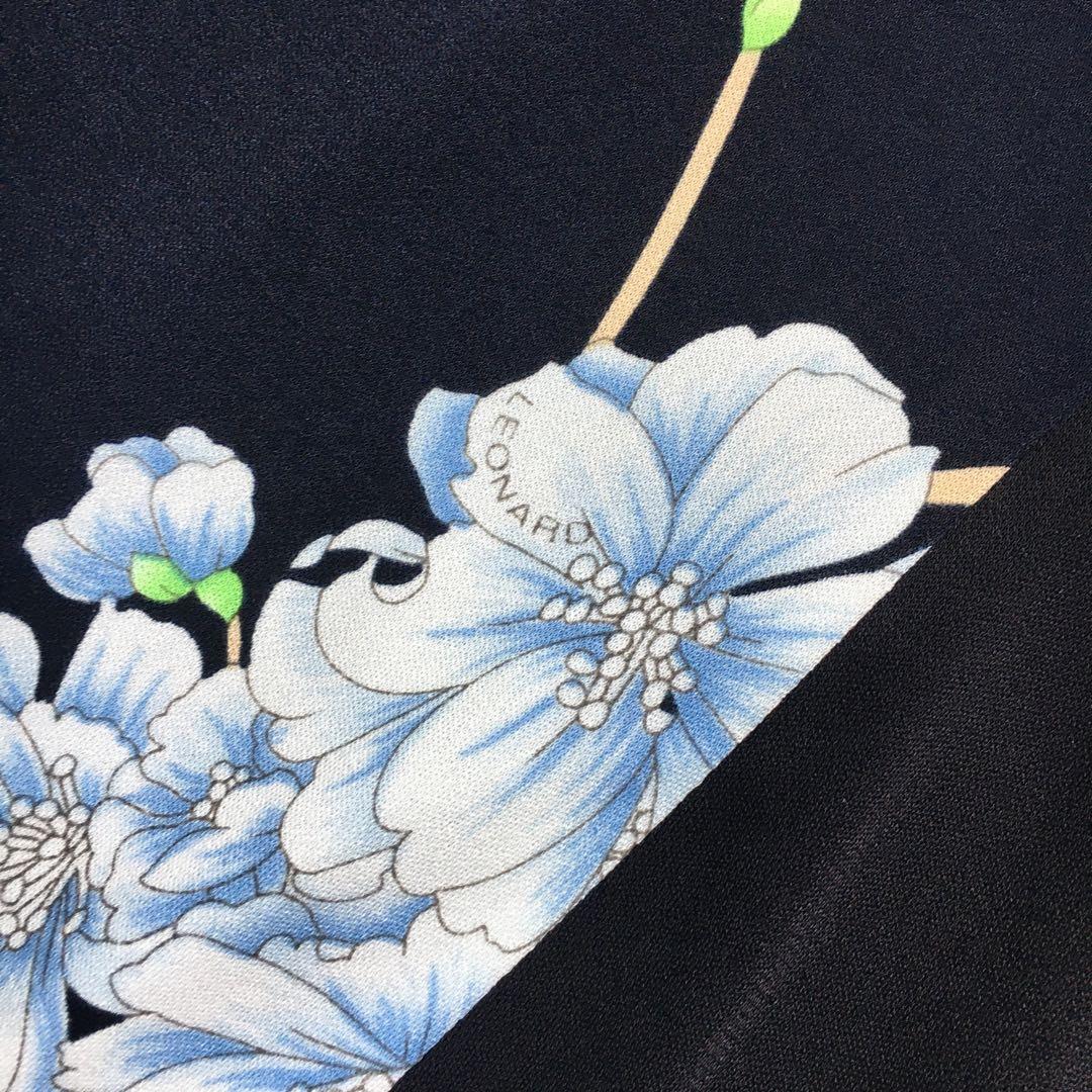 近年美品　LEONARD レオナール　カンカン　ストレッチ　ワンピース　40