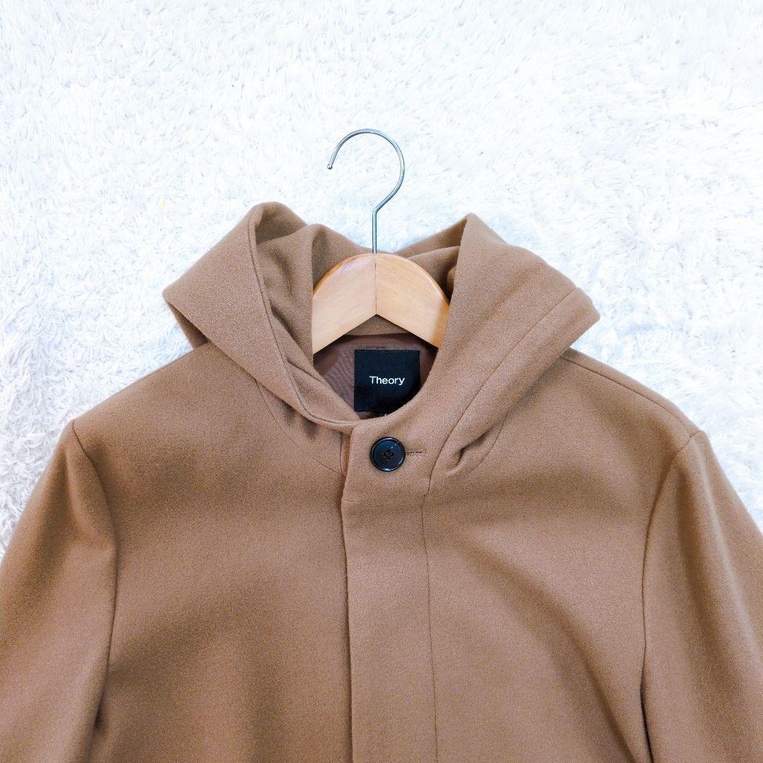 Theory　セオリー　23aw　メルトン　トンプソン　ロングコート　フード