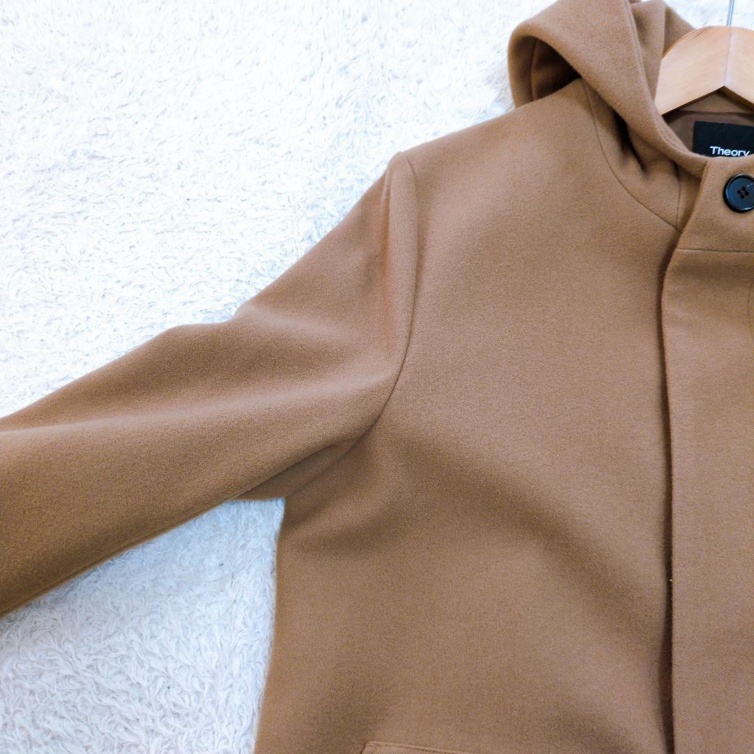 Theory　セオリー　23aw　メルトン　トンプソン　ロングコート　フード