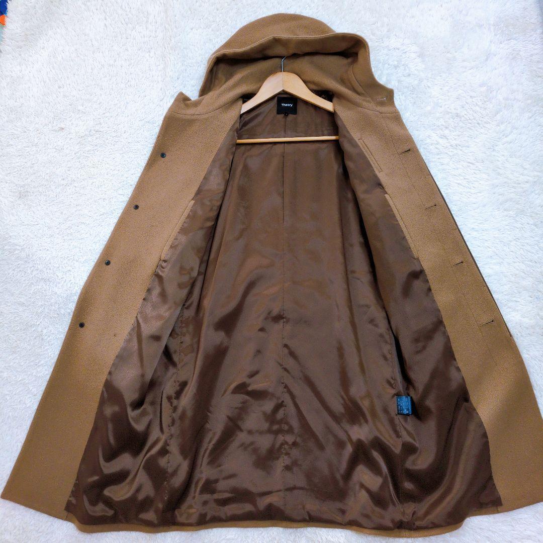 Theory　セオリー　23aw　メルトン　トンプソン　ロングコート　フード