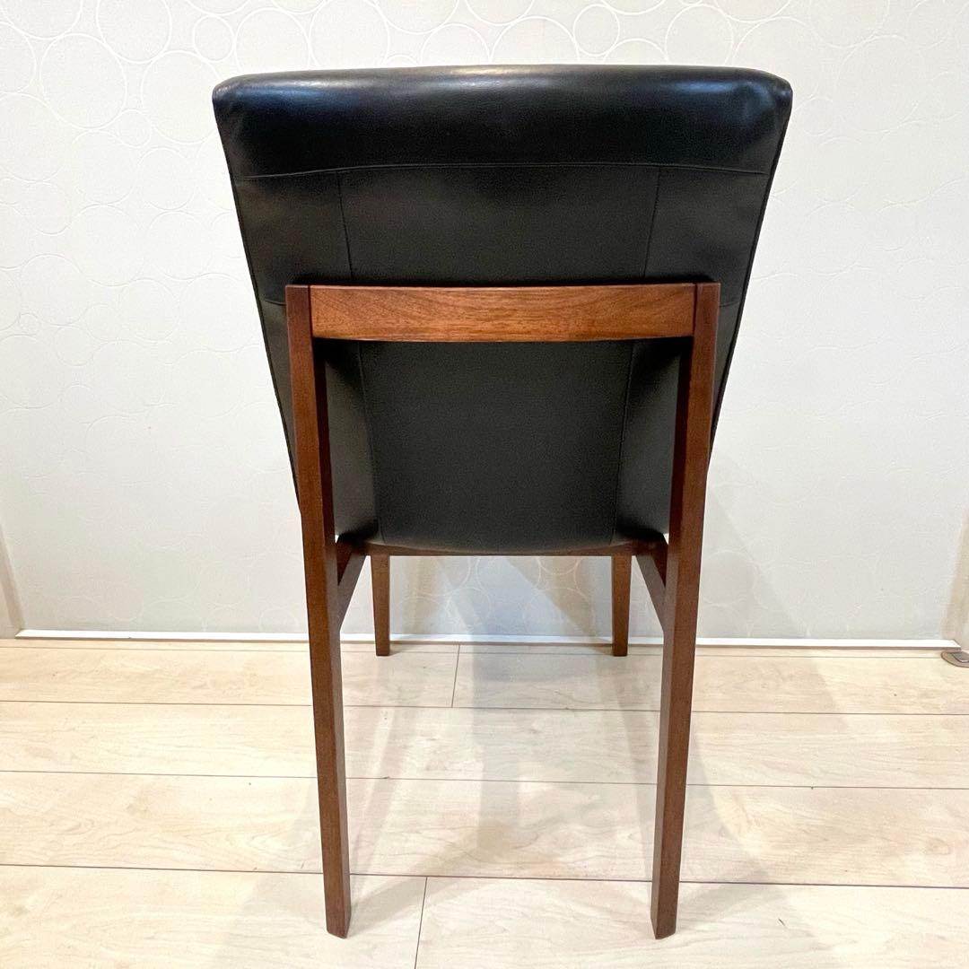 【美品】ACTUS リレート ダイニングチェアC 本革 天然木 北欧 モダン ①