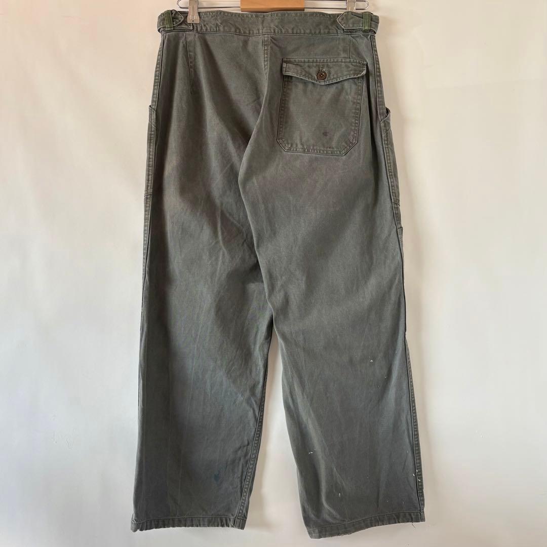 60s ヴィンテージ フランス軍 メカニックパンツ 古着 ミリタリー ユーロ