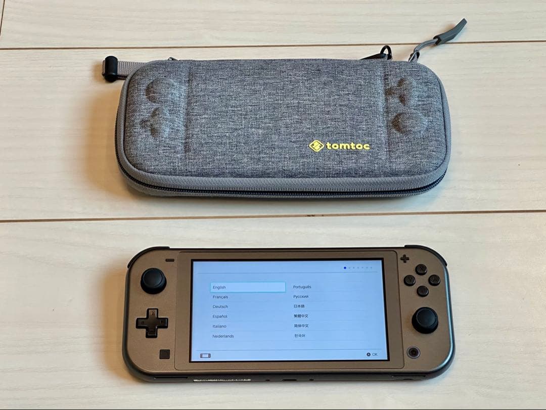 Nintendo Switch Lite グレー ポケモンデザイン　ケース付き