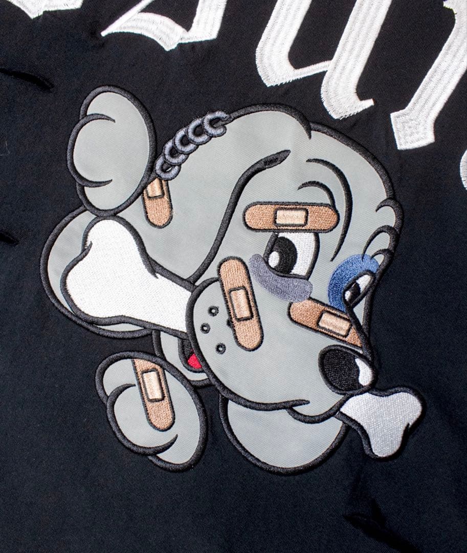 【新品未開封】GAxGALFY ぼろぼろ刺繍 ロンT ブラック 大型犬 XL