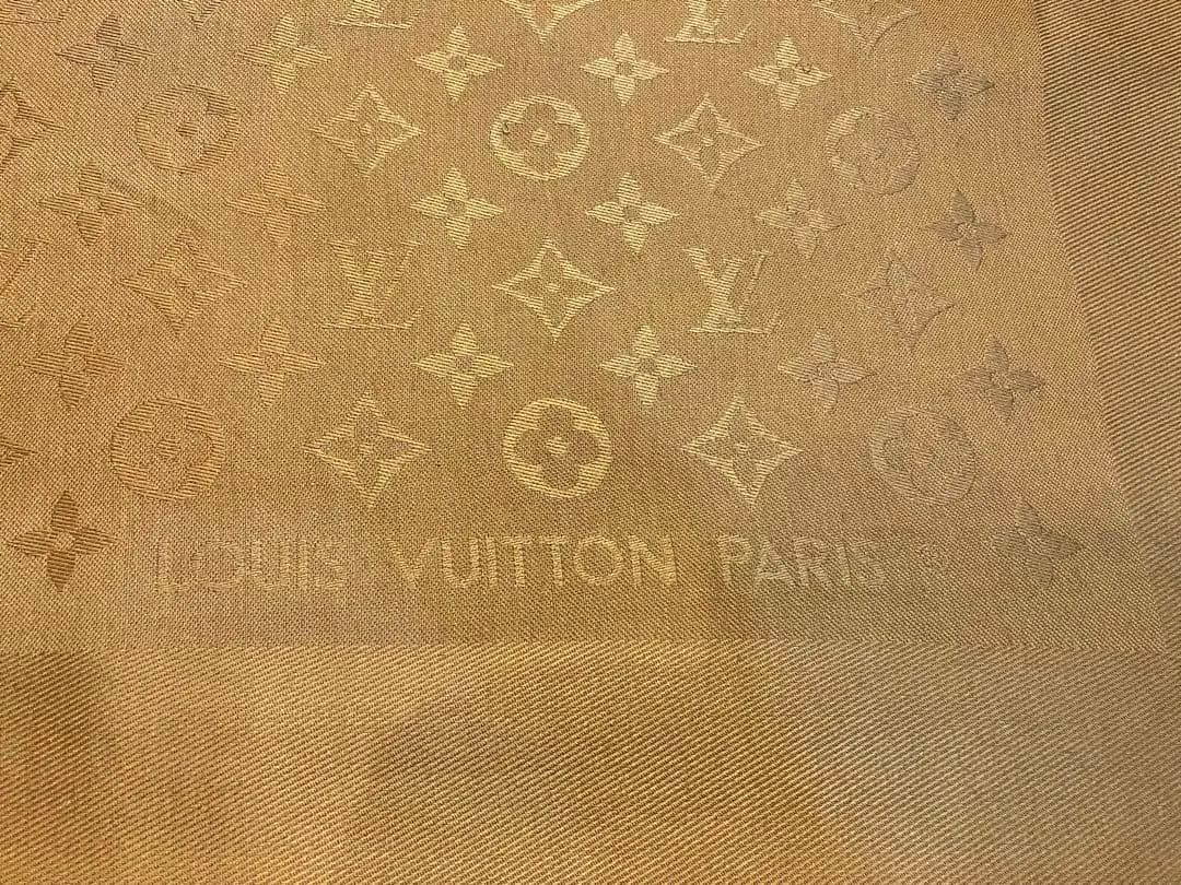 美品❣️Louis Vuitton ブラウン モノグラム大判ストール
