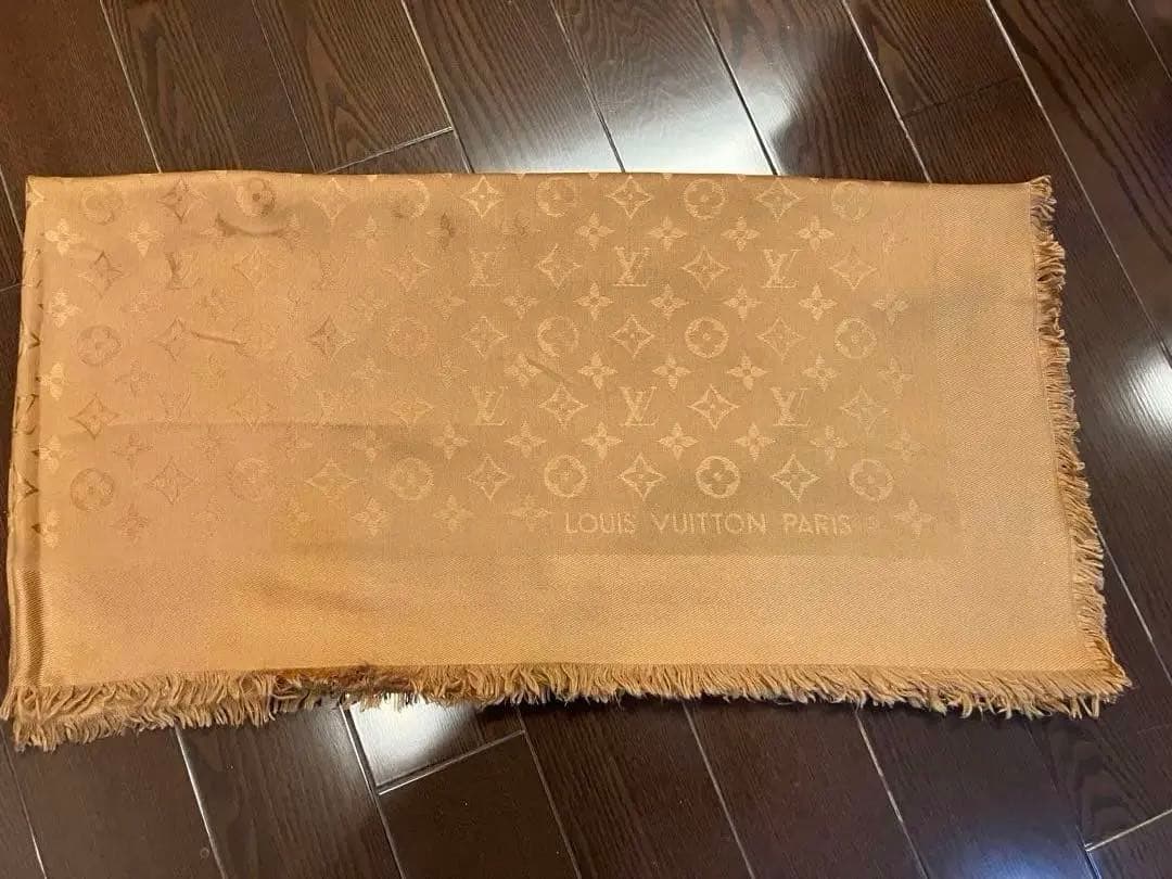 美品❣️Louis Vuitton ブラウン モノグラム大判ストール