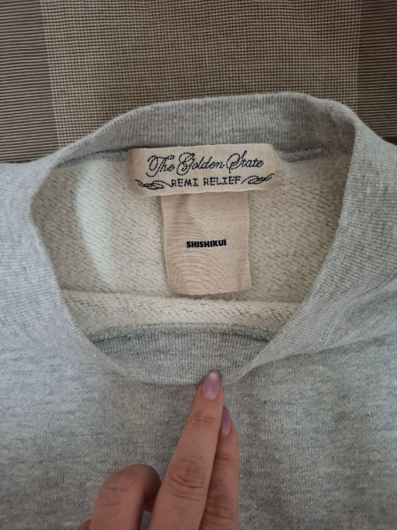 THE SHISHIKUI Brused Crew Sweat グレーxxs