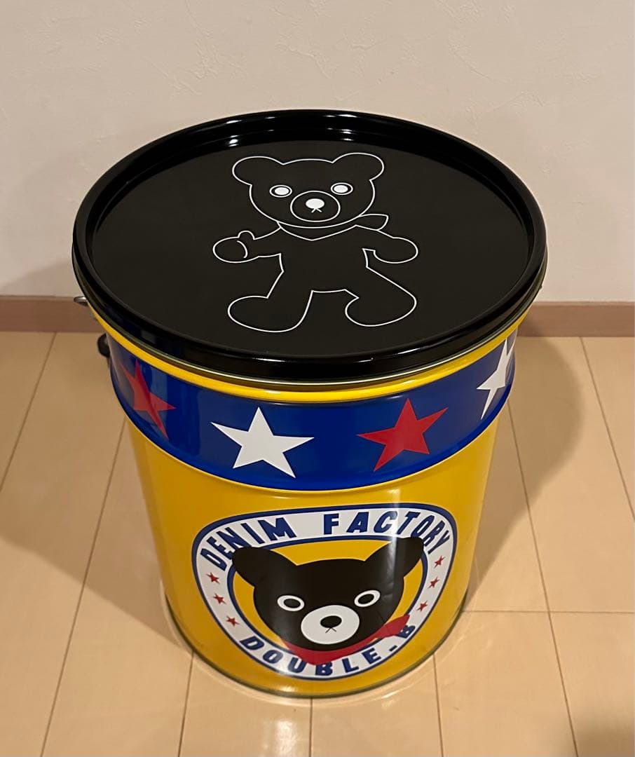 ミキハウス ダブルB 非売品 ペール缶 スツール缶 椅子 収納 インテリア 雑貨