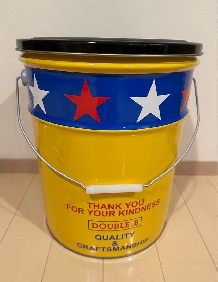 ミキハウス ダブルB 非売品 ペール缶 スツール缶 椅子 収納 インテリア 雑貨