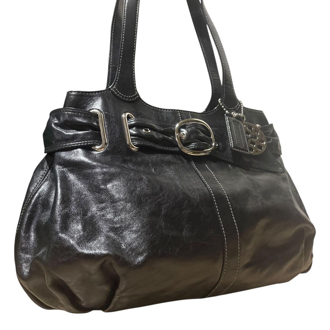 COACH y2k shoulder bag brown leather コーチ