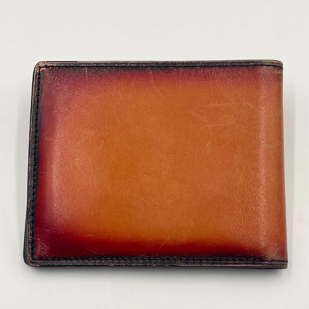 【美品•現行ロゴ】ベルルッティ カリグラフィー 折り財布 コンパクトウォレット