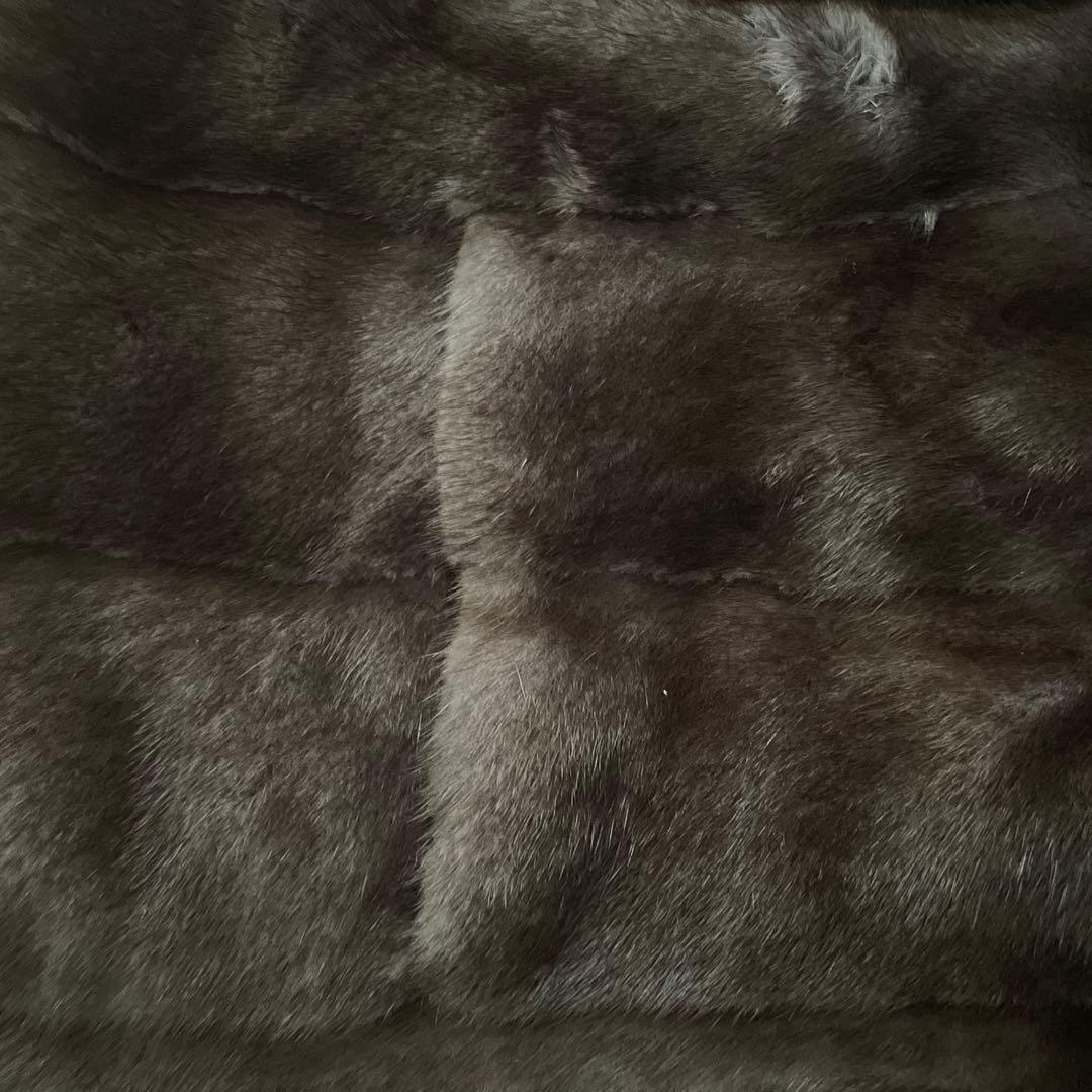 VIOLETA ダークブラウン ファーベスト