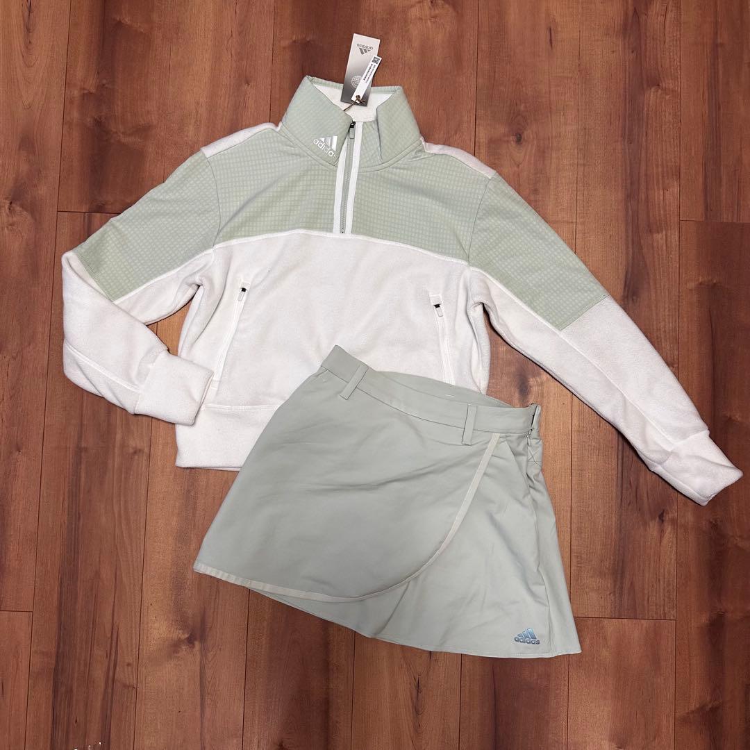 フリース　裏起毛　ショート丈　防風　フレアスカート　セットアップ　秋冬　可愛い