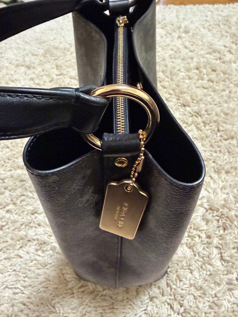 【COACH】タウンバケット ホース＆キャリッジ 2WAY トート ショルダー