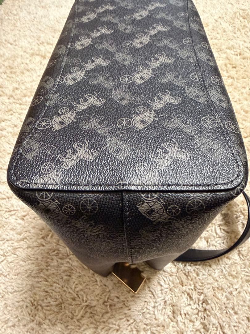 【COACH】タウンバケット ホース＆キャリッジ 2WAY トート ショルダー